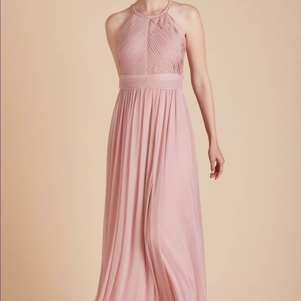 Birdy Grey Monica Halter Dress in Dusty Rose